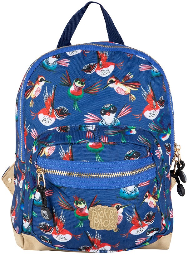 Pick & Pack Birds Rucksack S blau