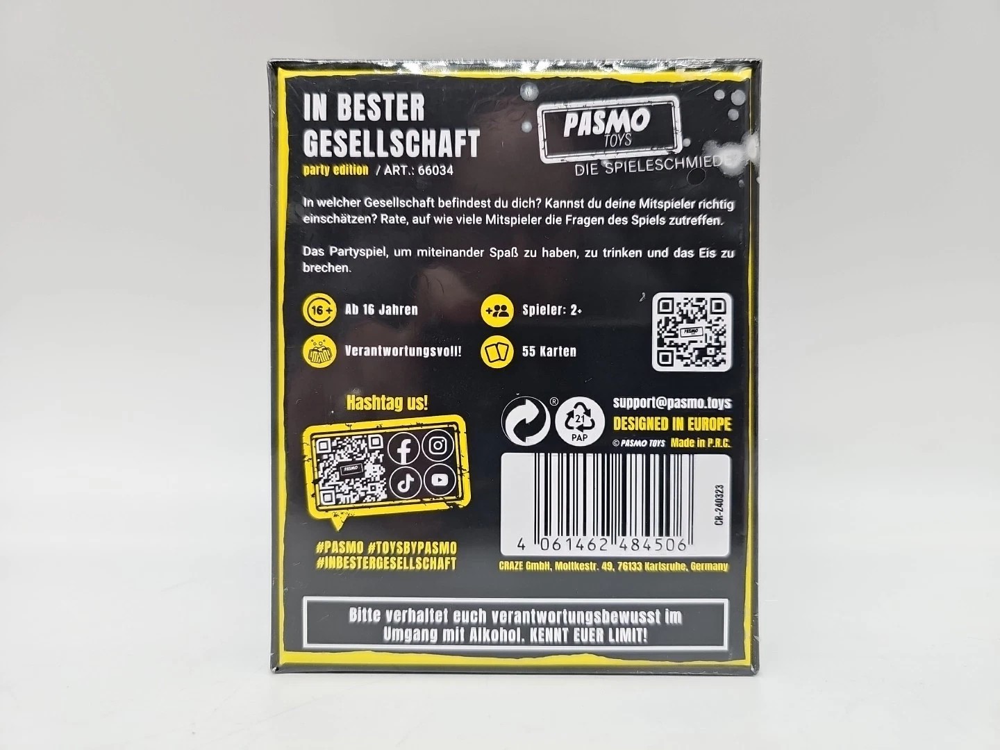 In Bester Gesellschaft Party Edition - Pasmo Toys Kartenspiel