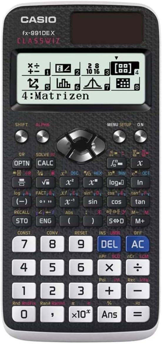 Casio FX 991DE X ClassWiz wissenschaftlicher Taschenrechner für Schule und Studium