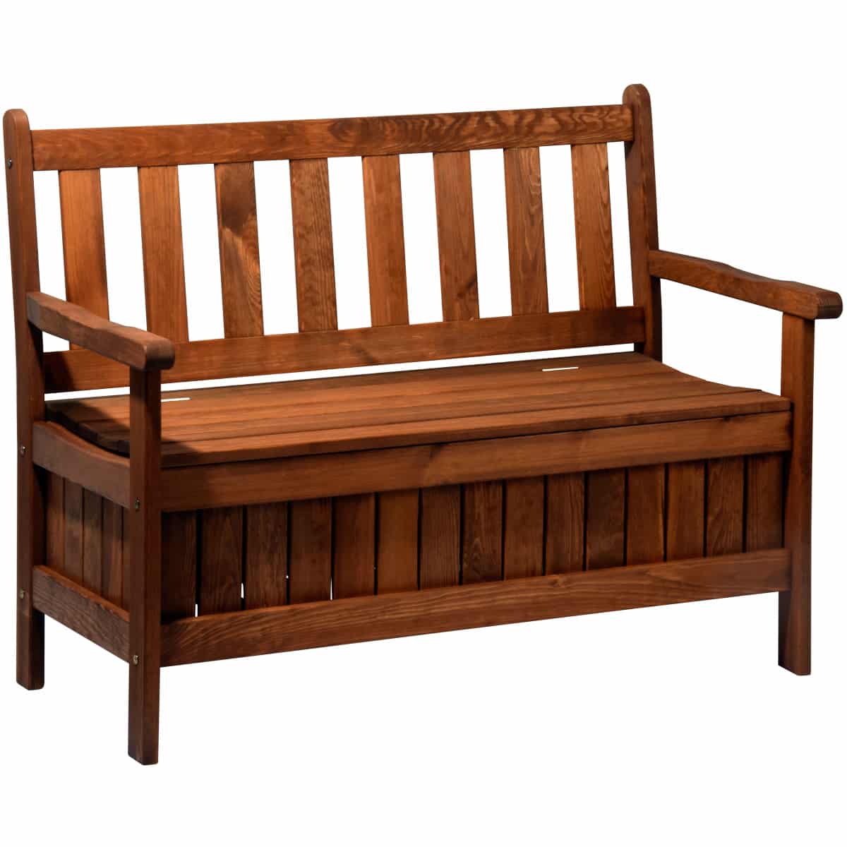 Sofa-Bank, Holzbank, Gartenbank, Sitzbank, Schubladenbank