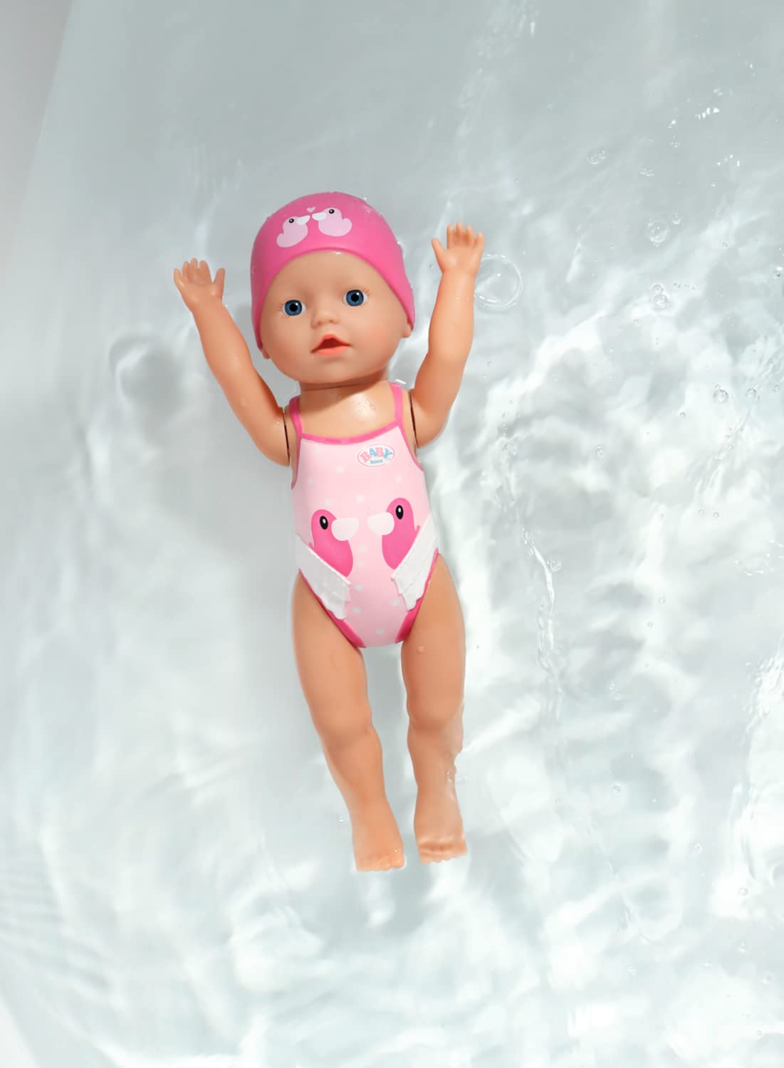 Zapf Creation 834060 BABY born My First Swim Girl Aufzieh-Badepuppe wasserfest Puppe Badepuppe