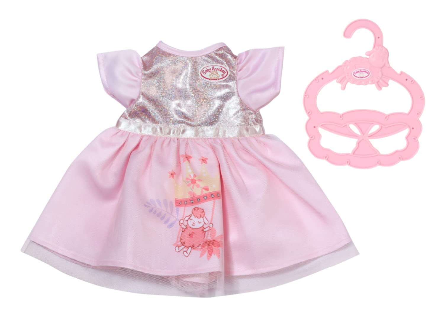 Baby Annabell Little Sweet Puppenkleid Prinzessin mit Glitzer und Tüll, für 36 cm Puppen, 707159 Zapf Creation