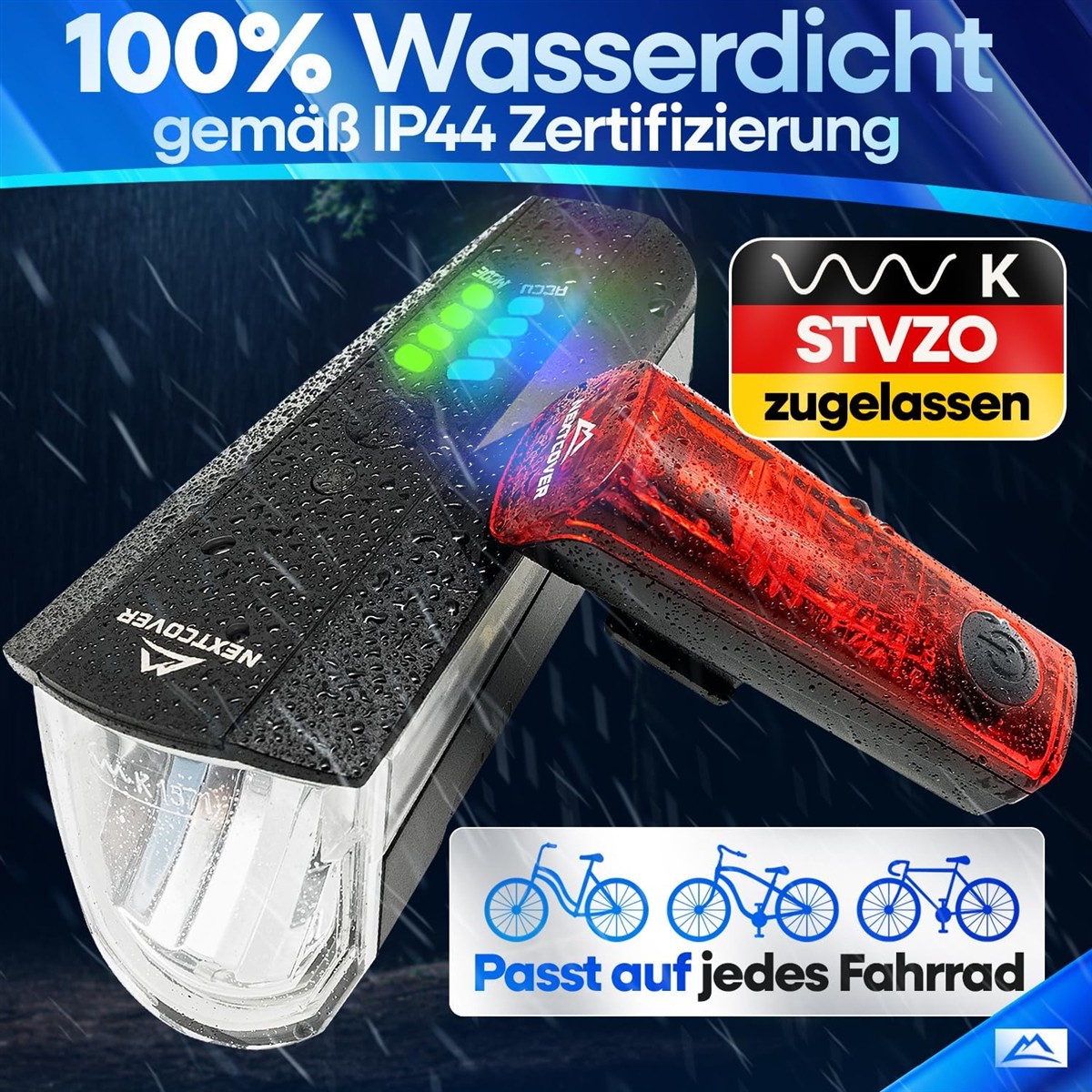 Licht, Rücklichter, Fahrrad-Licht, Wasserdicht, USB-Aufladung