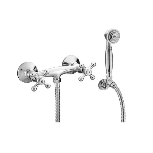 SCHÜTTE 2 Griff Duscharmatur mit Handbrause ELK Chrom