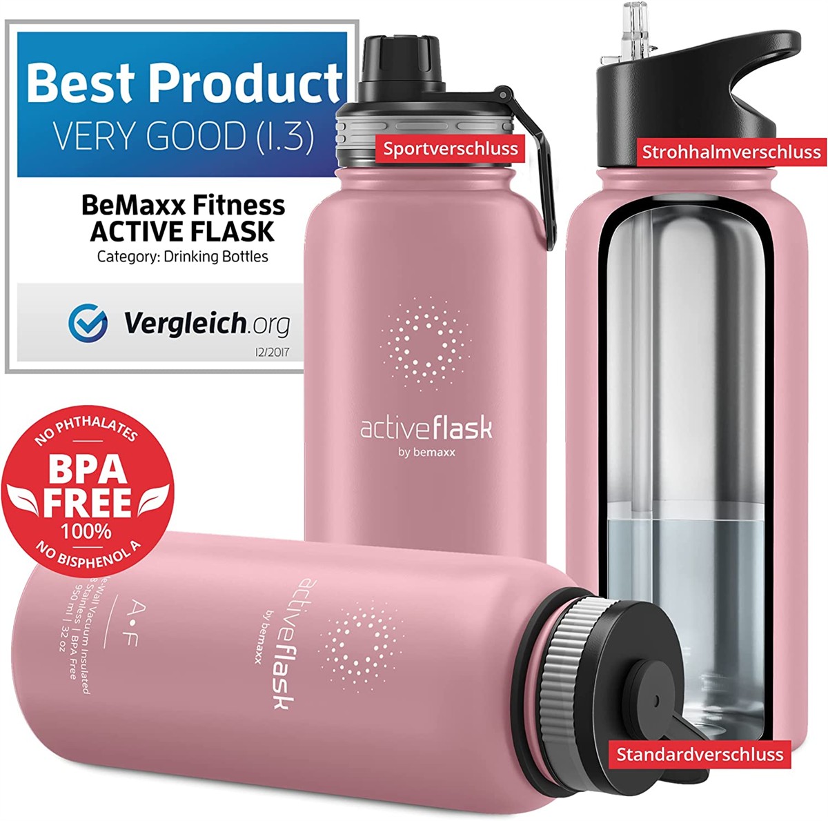 trinkflasche, sportflasche, wasserflasche, pinkfarbene flasche, aktives flaske