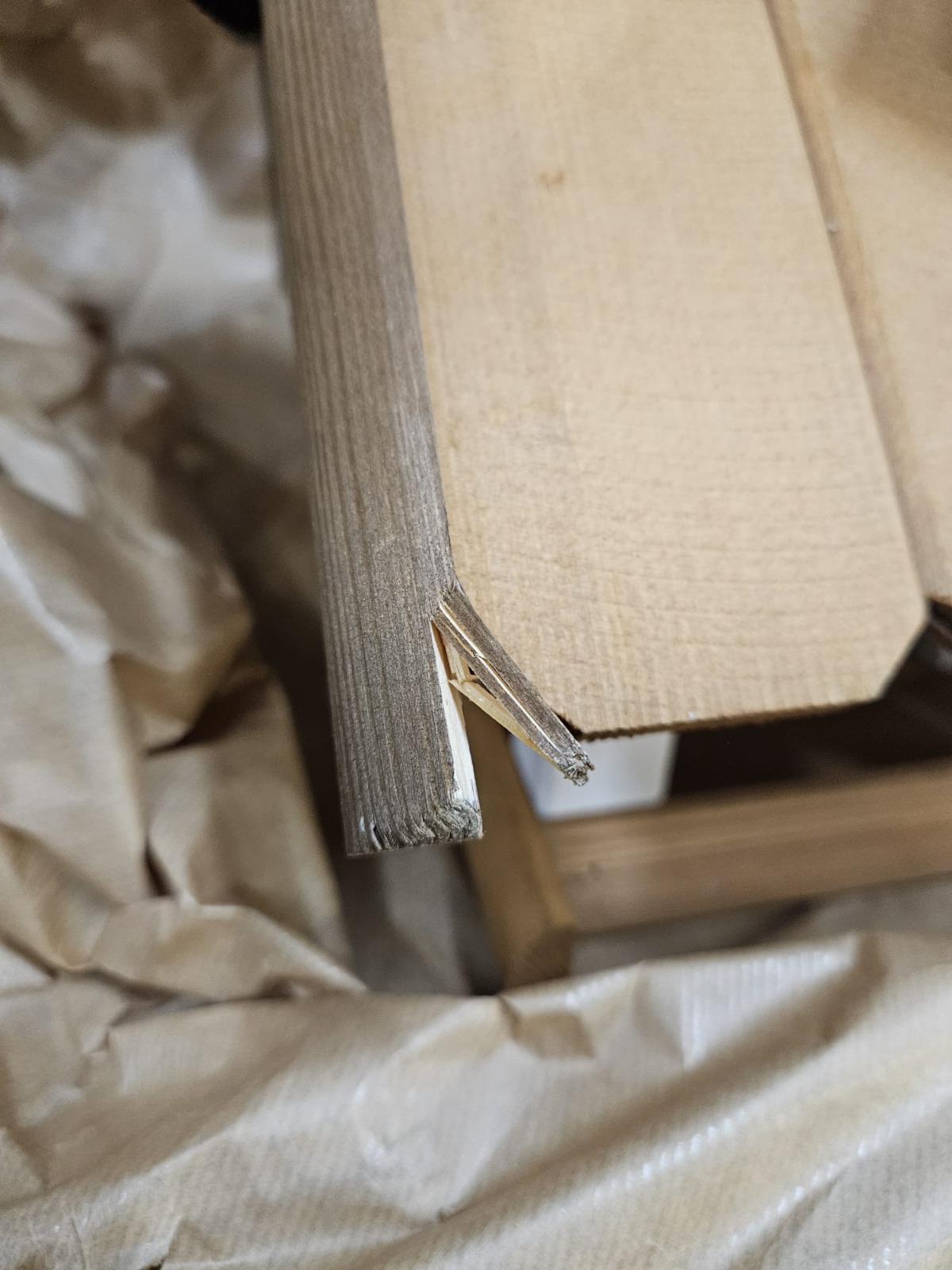 Holzwandverkleidung, unvollständigekante, Holzplatten, Holzwerkstoff, Eckverbindung