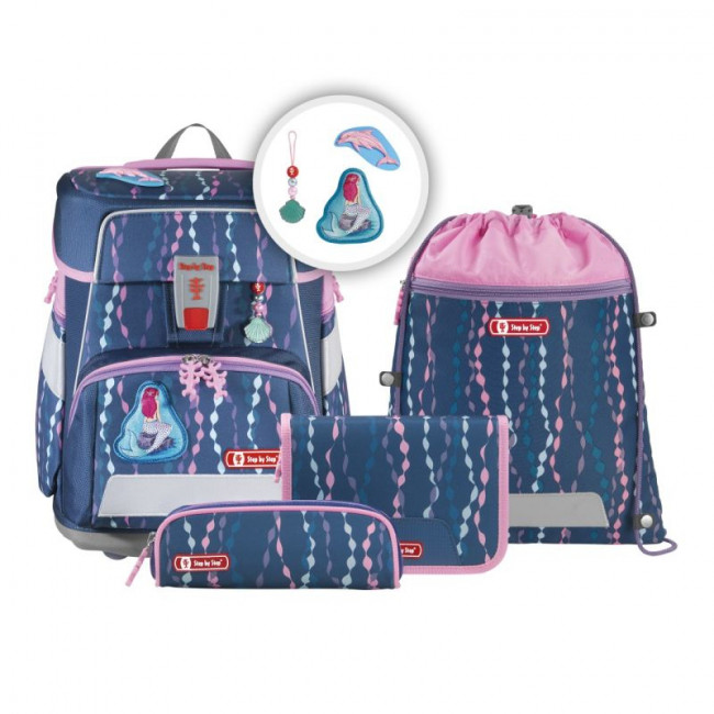 Step by Step Schulranzen Set SPACE 5 teilig Schultasche Schulrucksack