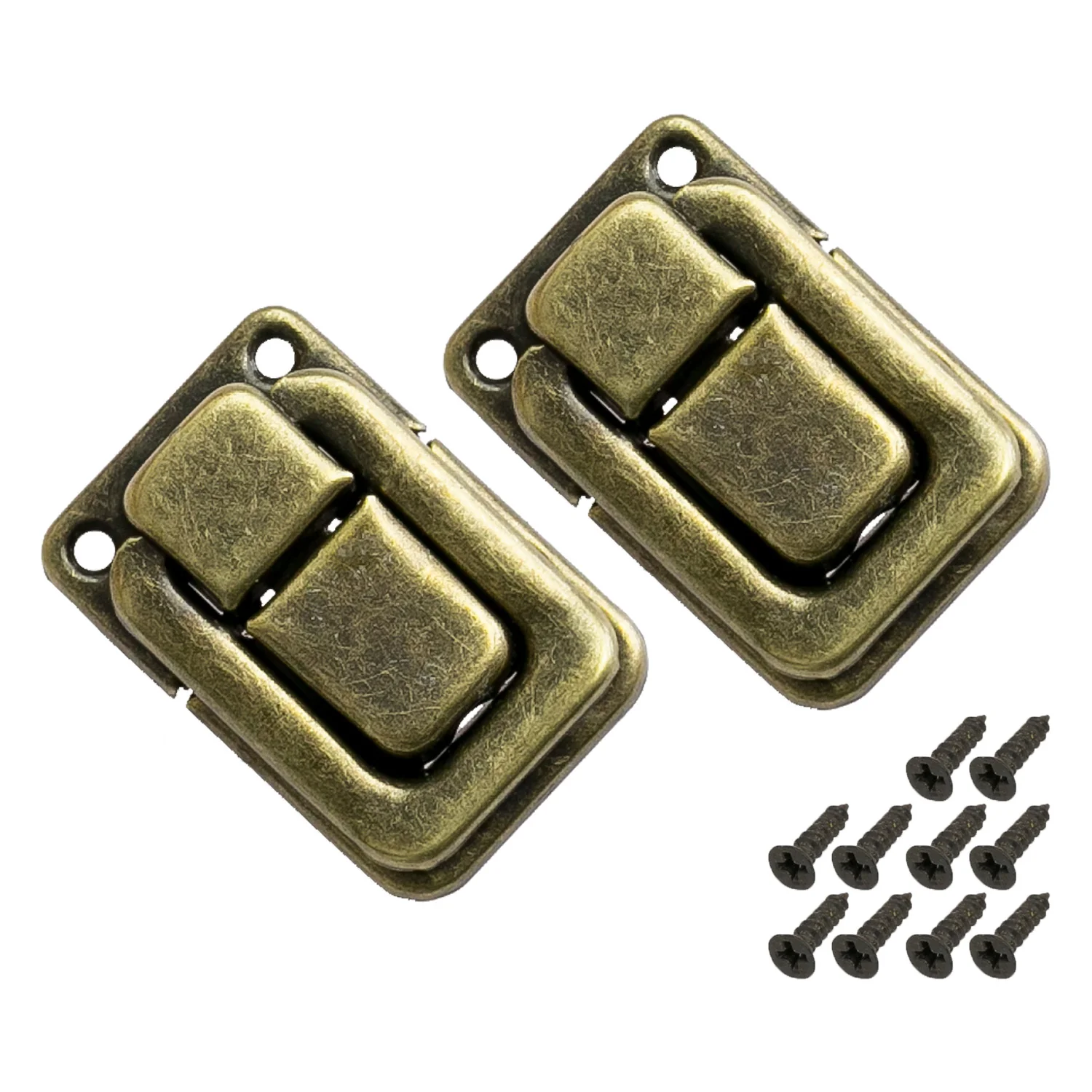Schmetterlingsscharniere, Schrankenscharnier, Hardware, antik-brass, Schrauben enthalten