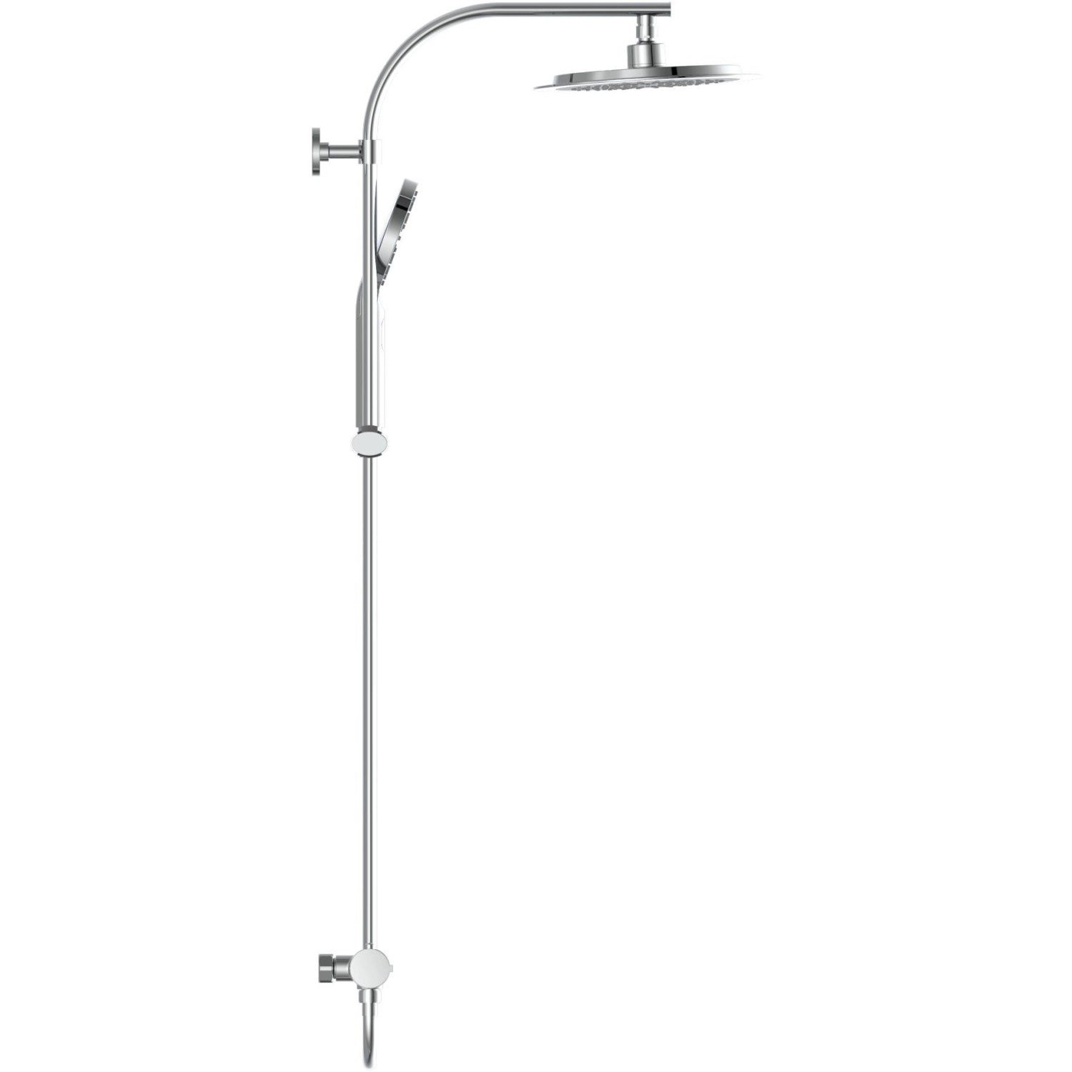Schütte Überkopf Brauseset Madura Fresh mit Thermostat Verchromt
