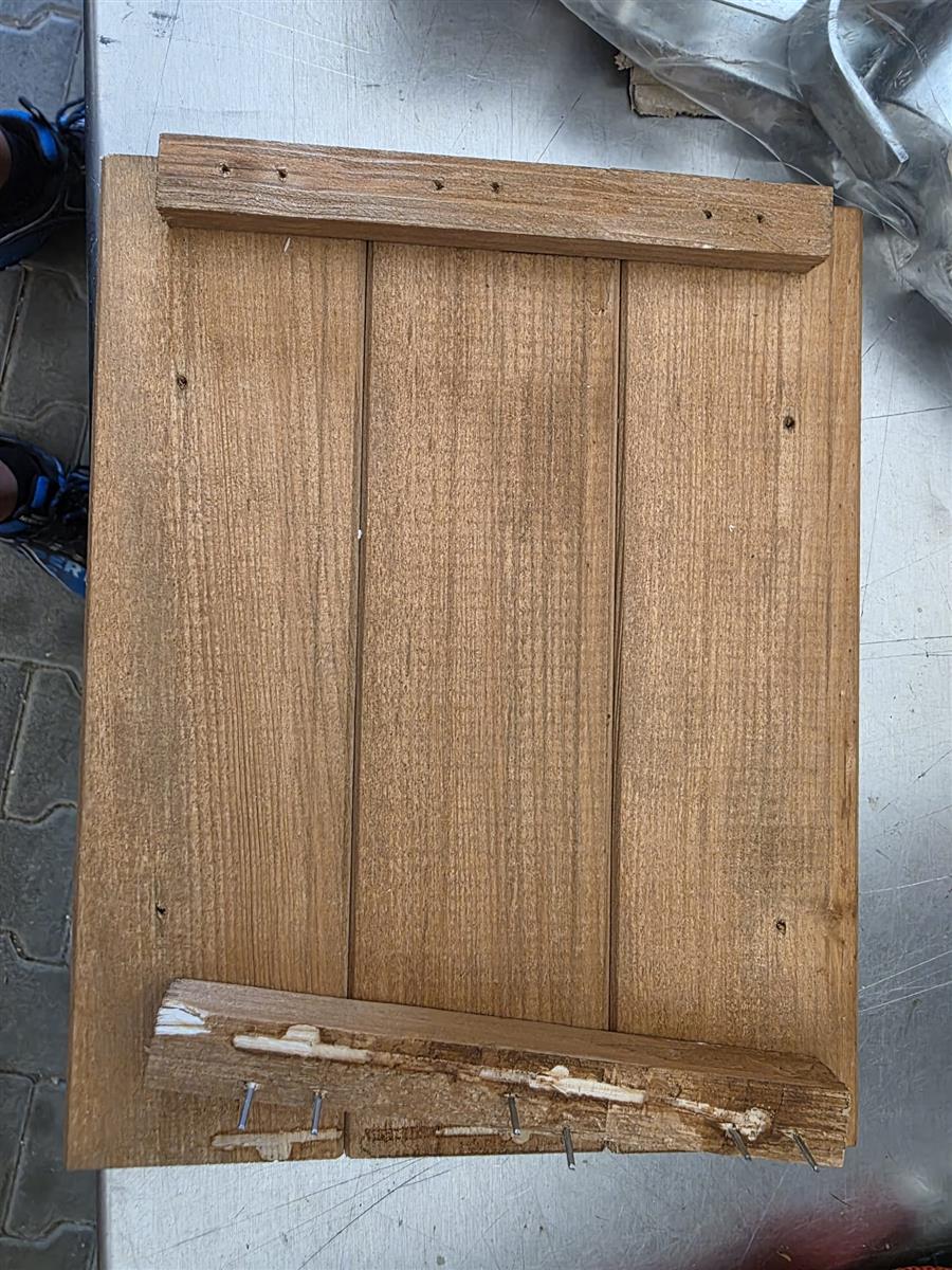 Dobar Ausklappbare Pflanztreppe braun mit 3 Pflanzkästen #DH11
