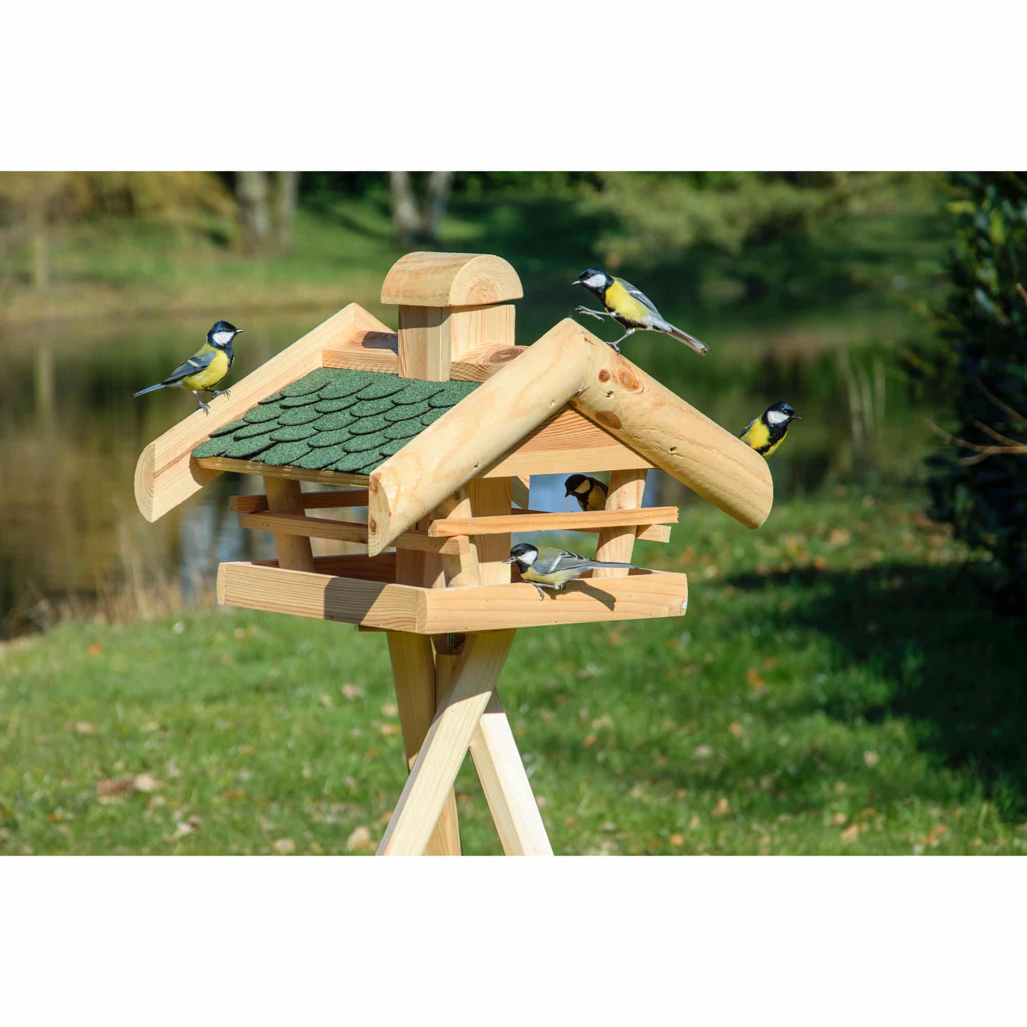 Dobar Vogelhaus mit Futtersilo Vogelfutterhaus