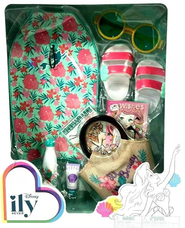 Disney ILY 4ever Ariel Zubehörpaket für 18" Puppe Strand Zubehör