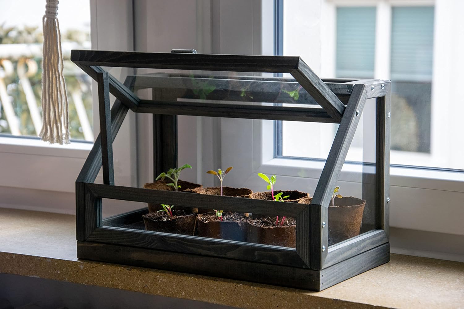 Dobar Mini Design Gewächshaus Frühbeet Treibhaus Frühbeetkasten