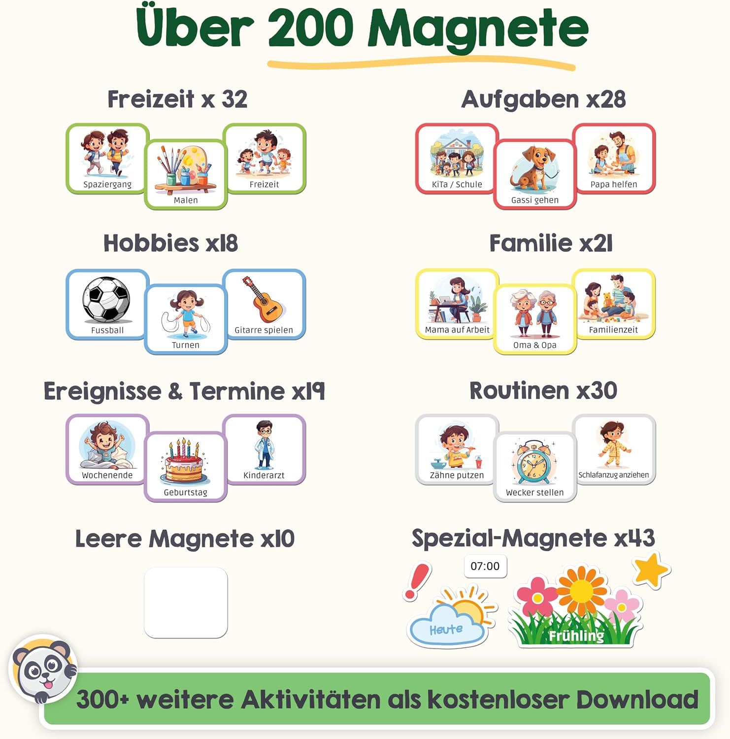 Magnet, Kleines Bilderset, Kinder, Bilderset, Magneten