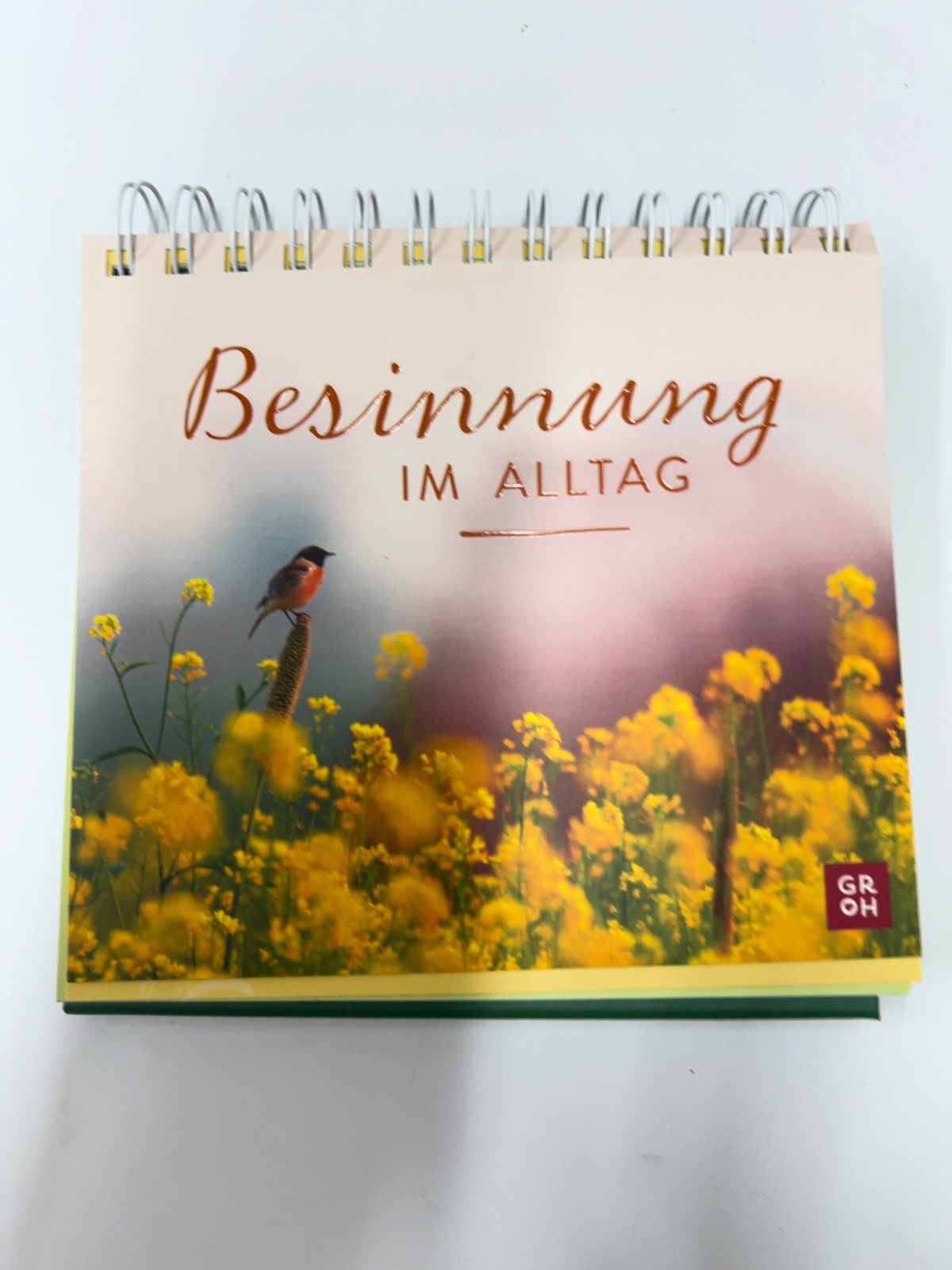 Kalender, Blumenfeld, Vogel, Gelb, Widerstand im Alltag