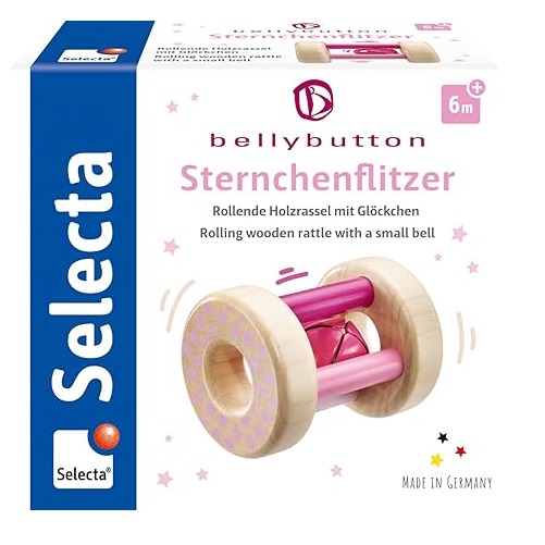 Selecta 64001 Sternchenflitzer Greifling und Rassel bellybutton