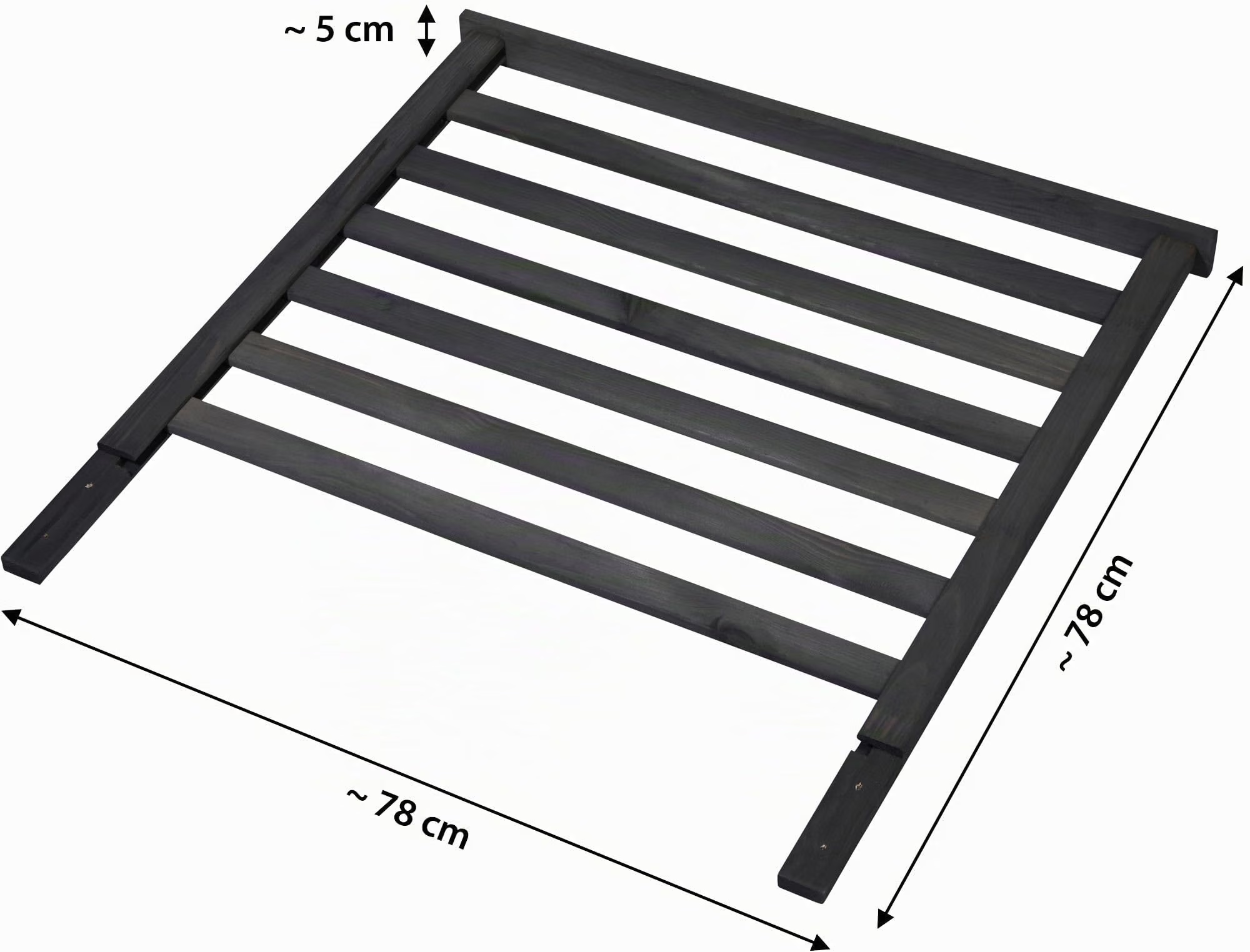 Holzrost, Bettrost, Lattenrost, Schwarz, Holzmaterial