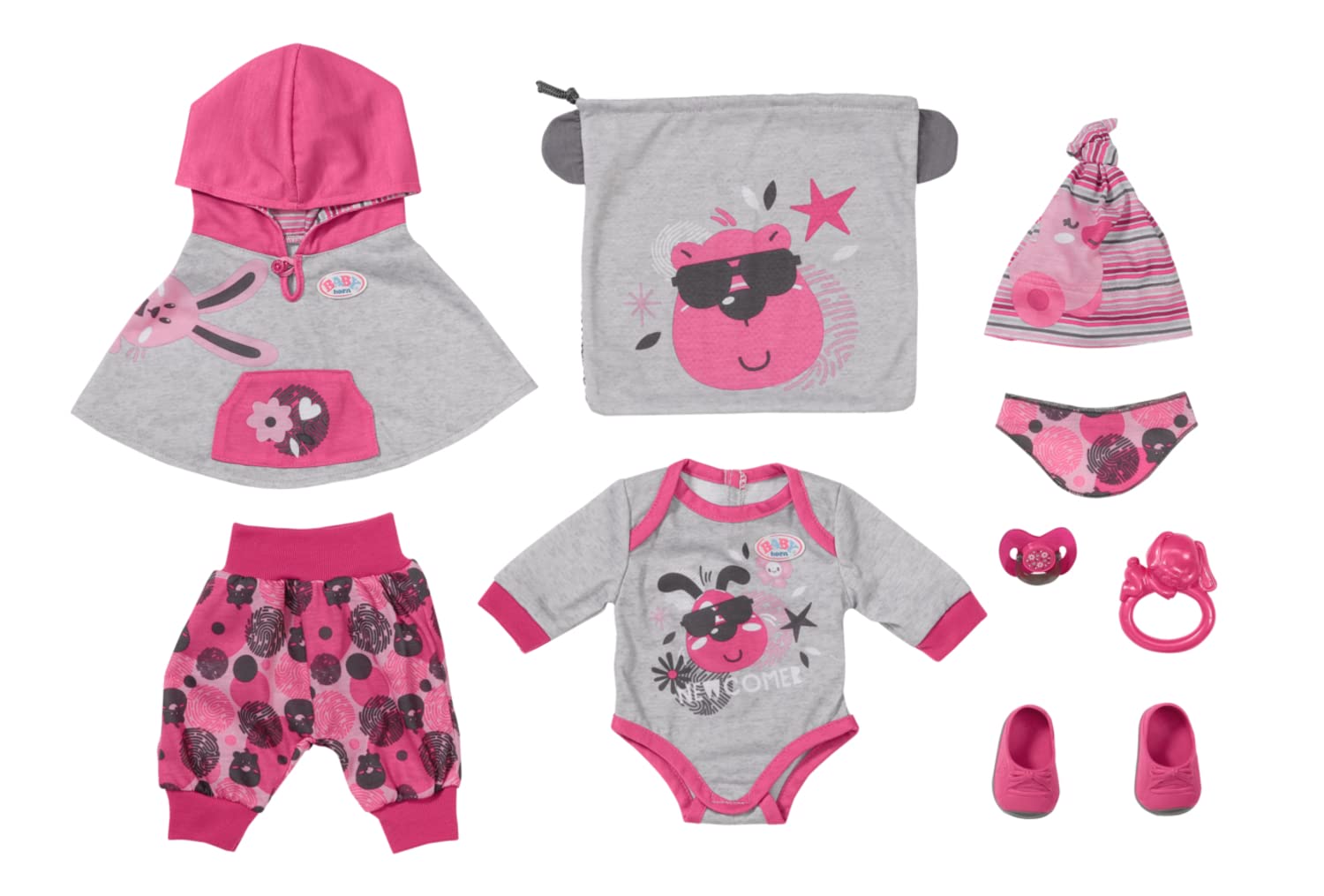 Zapf Creation 832561 BABY born Erstausstattung Bekleidungsset Kleidung für Puppen Puppenkleidung Puppenzubehör