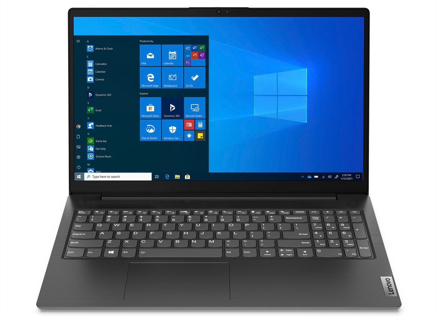 Lenovo Notebook mit 15,6" (39,6 cm) entspiegeltem Full-HD-Display