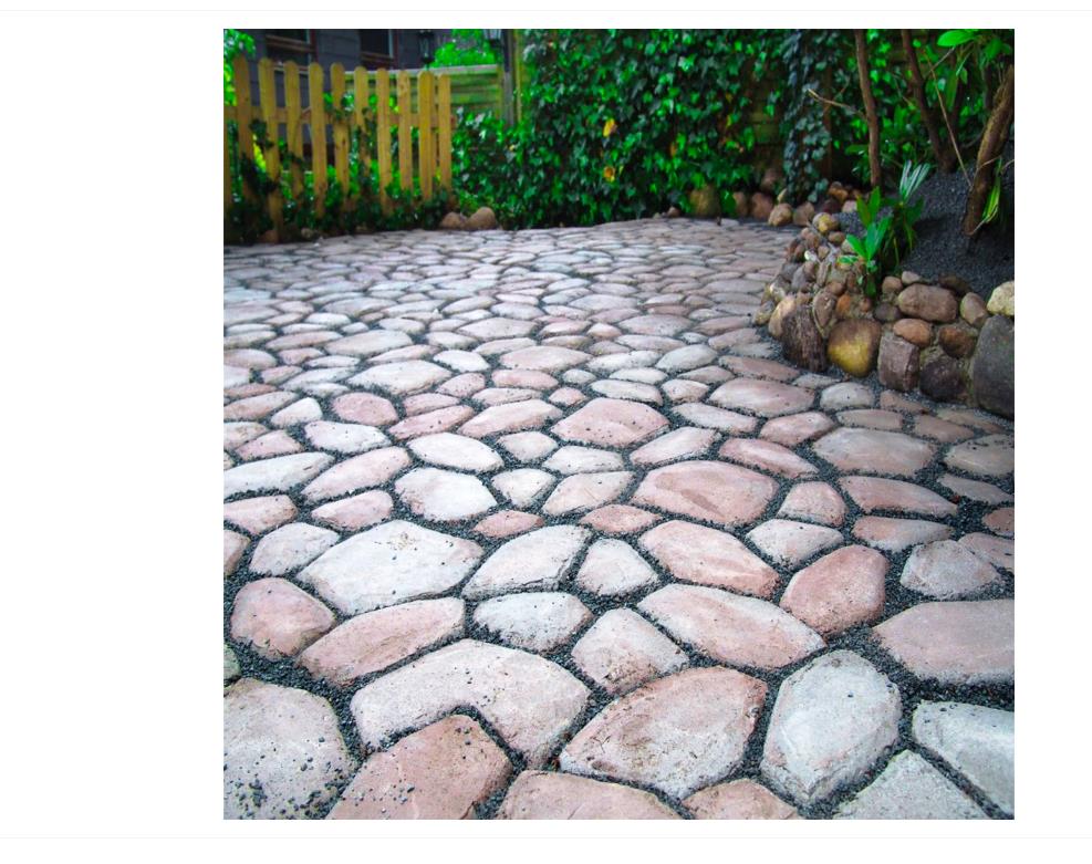 Betonform Gießform Kunststoff 49x49x4,5cm Natursteine Terrasse Garten Gehweg