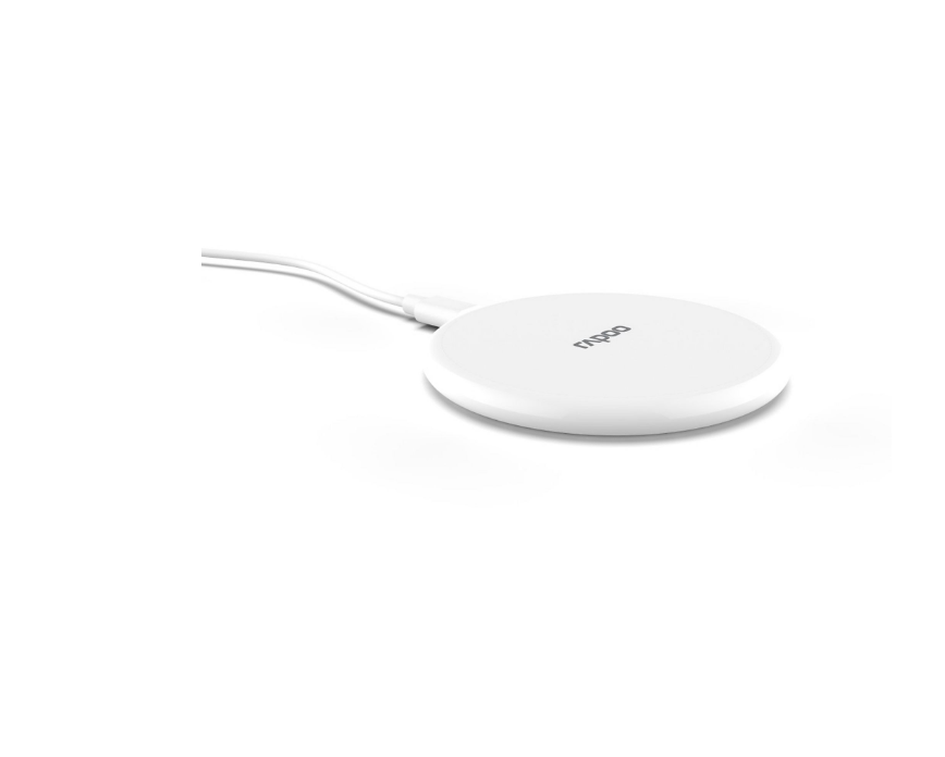 Rapoo Kabelloses QI Ladegerät XC105 Weiß Charger Induktive