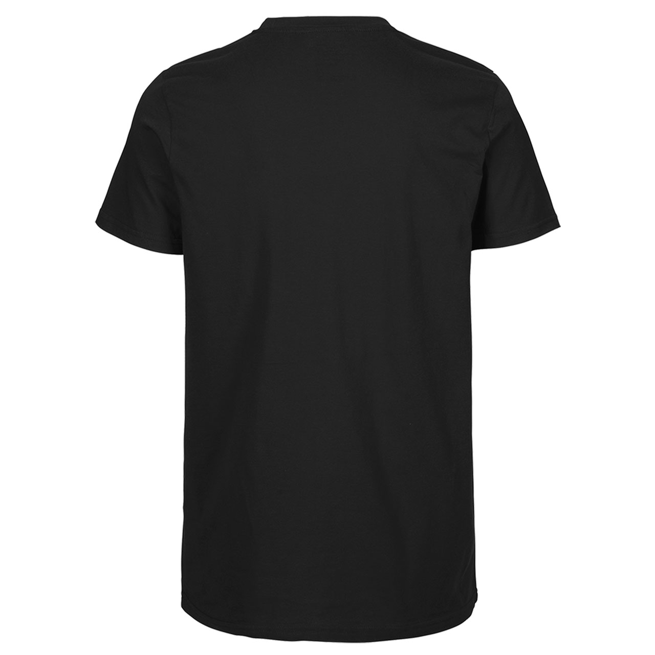 T-Shirt, Schwarz, Kurzarm, Rundhalsausschnitt, Unifarben