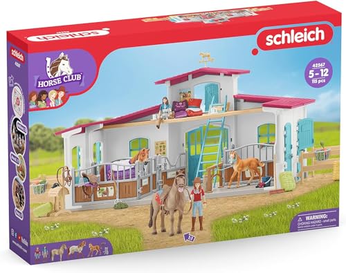 Schleich 42567 HORSE CLUB Reiterhof Pferdestall Spielset Pferde Tierfiguren