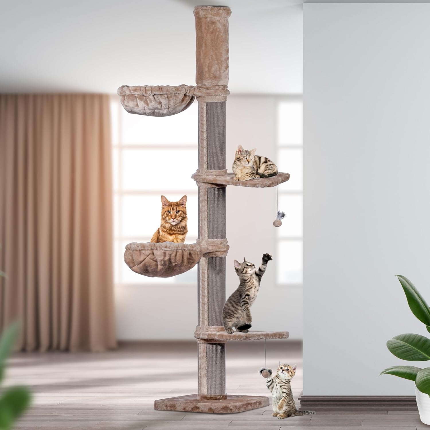 Dobar Kratzbaum Biggy Katzenbaum Naturholzstamm