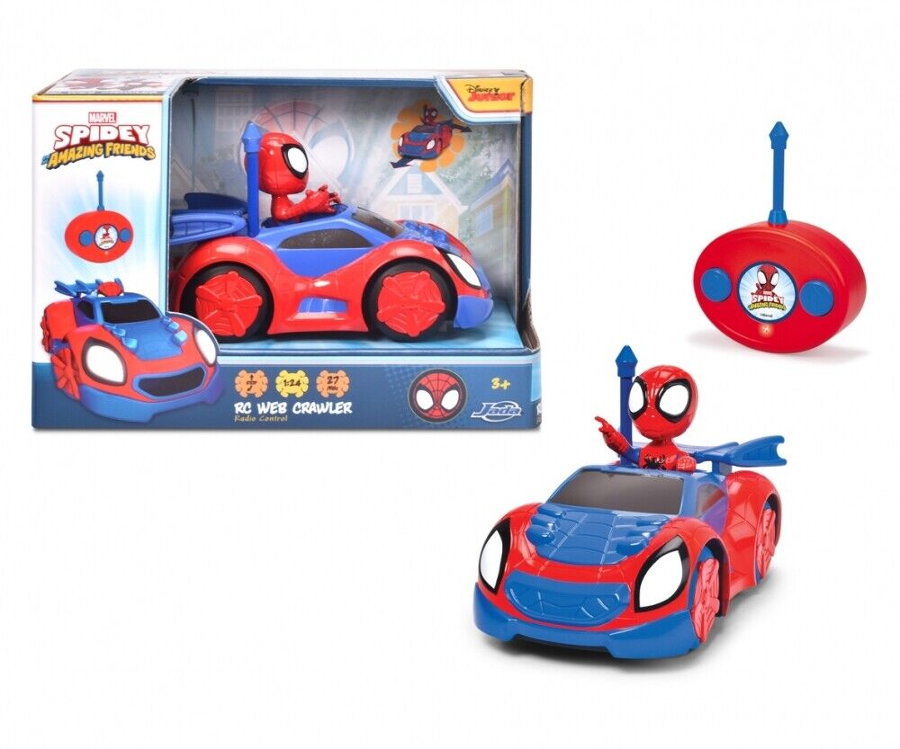 Jada 203223000 RC Spidey Web Crawler ferngesteuertes Auto Spielzeug 1:24