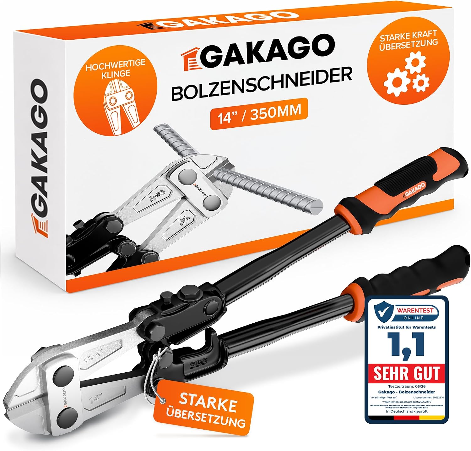 Bolzenschneider, Werkzeug, Kabelbinder, Stahl, 14 Zoll