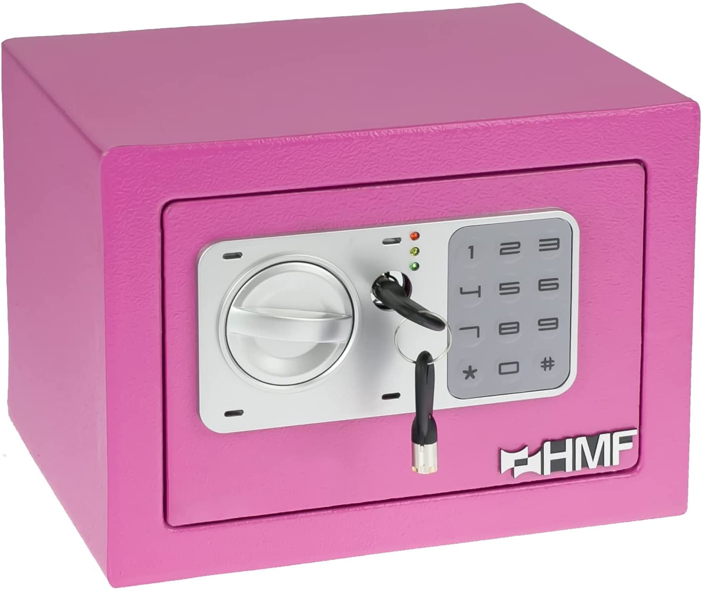 Möbeltresor, Pink, Elektronikschloss, Zahlentastatur, Schlüsselschloss