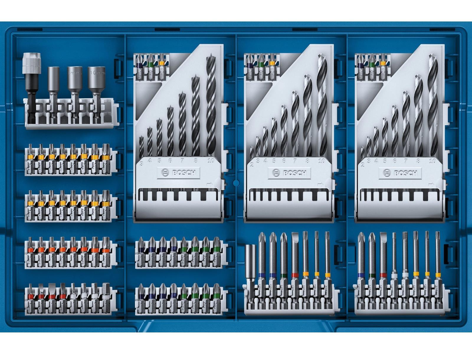 Bosch Professional Akku Bohrschrauber GSR 18V 55 mit Akkus und Zubehör