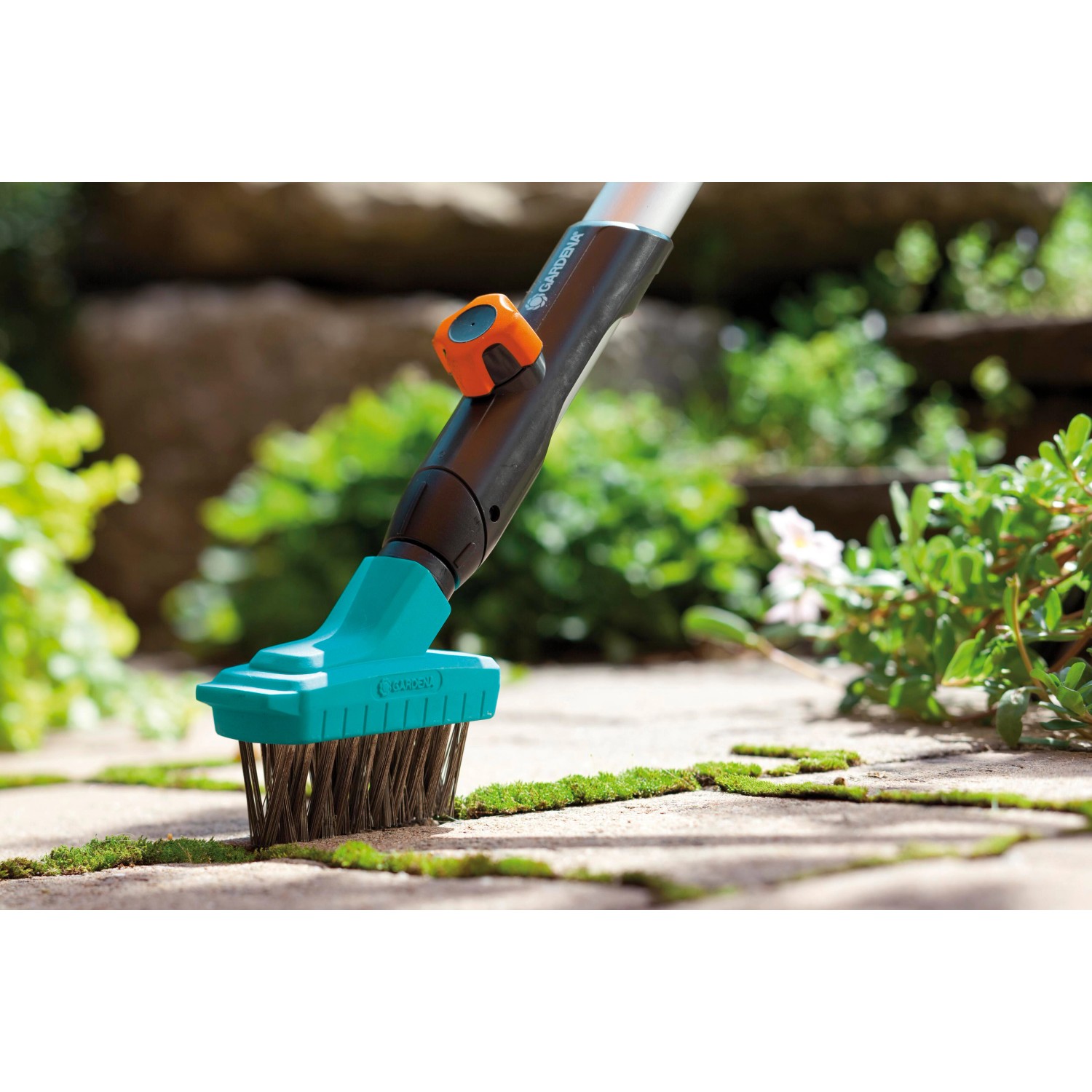 Gardena Combisystem Komplettangebot mit Straßenbesen, Fugenbürste M und Stiel