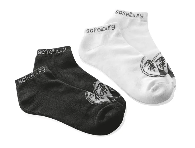 SC Freiburg Sneakersocken 2er-Pack Gr. 39-42