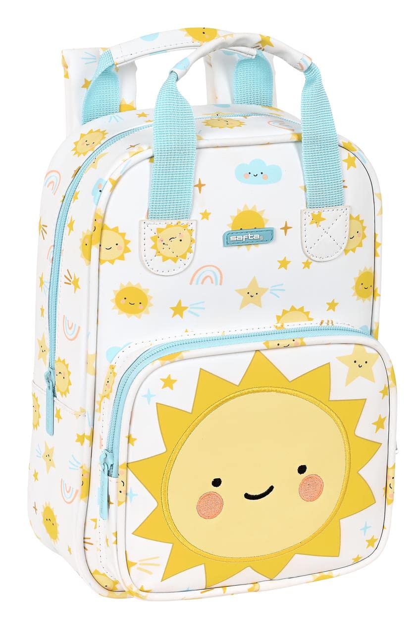 Cartable Safta Solete Blanc Jaune (20 x 28 x 8 cm)