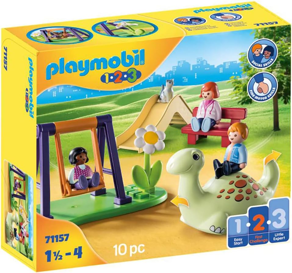 PLAYMOBIL 1.2.3 71157 Spielplatz Lernspielzeug Spielzeug