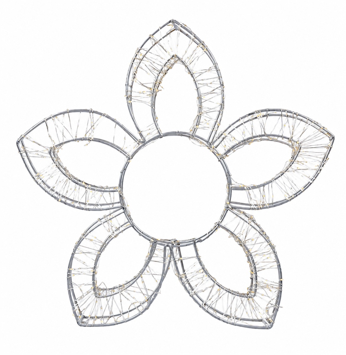 Blumenform, Lichterbild, Drahtlampe, Lichterkette, Dekoration