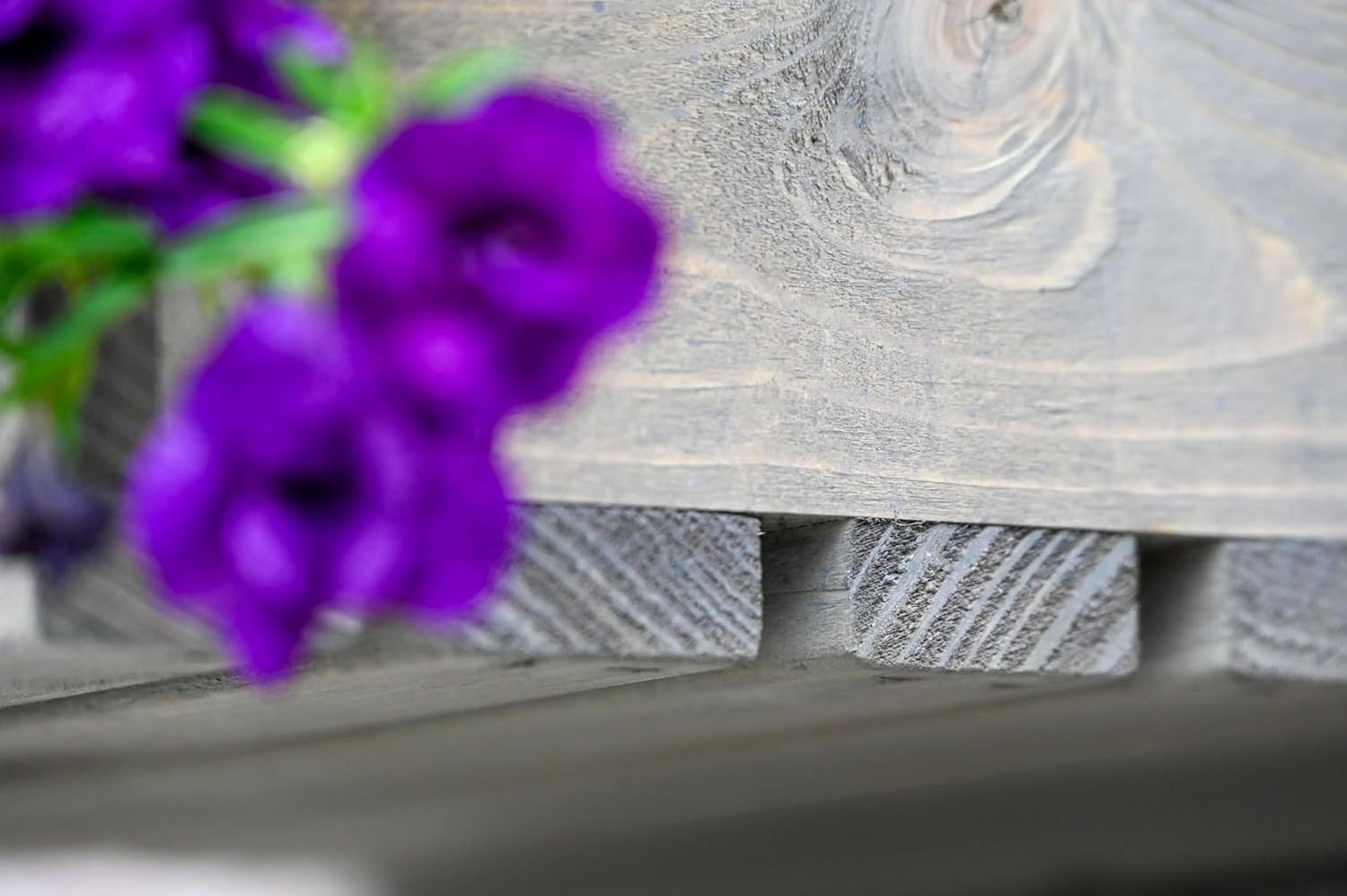 Dobar 3-stufige Blumenleiter Wandregal Pflanztreppe grau