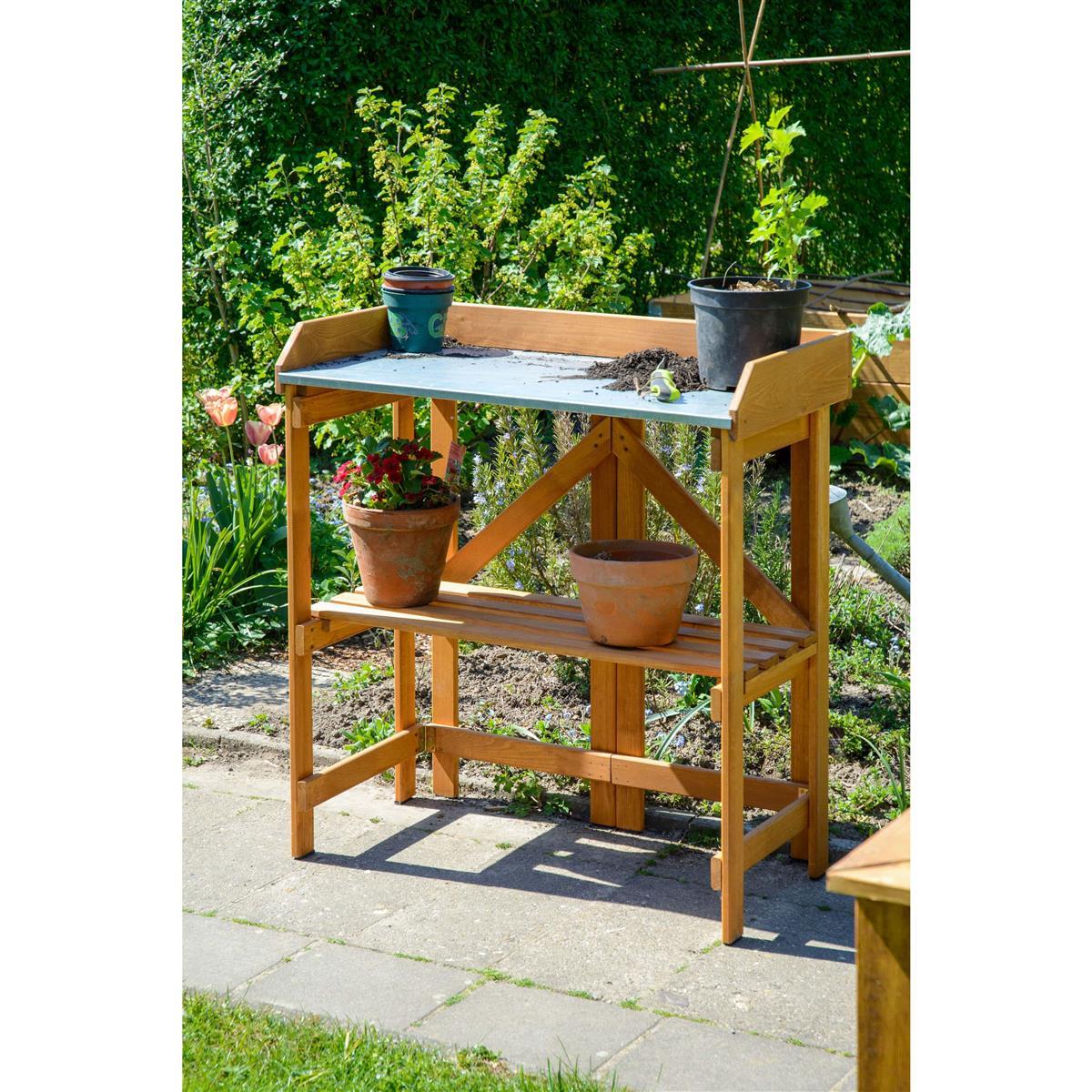 hochbeet, Holzständer, pflanzenregal, pflanztisch, Gartenwerkzeugständer