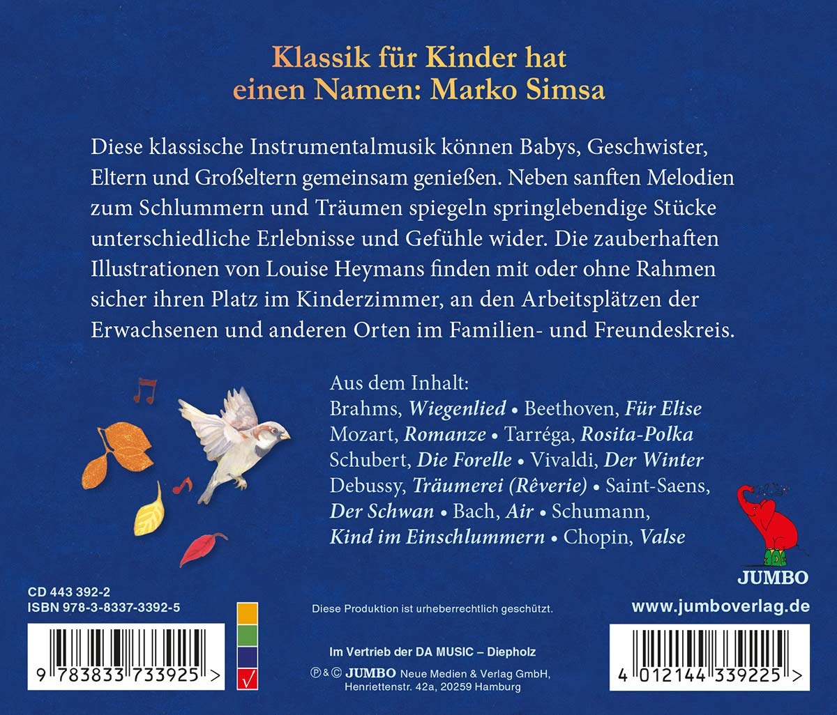 Klassik Für Babys Audio-CD Klassische Sanfte Beruhigende Musik für Babys Entspannungsmusik Baby Musik CD