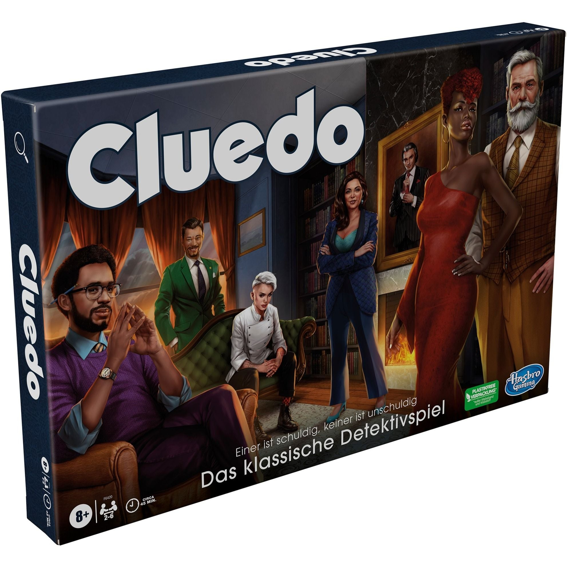 Cluedo Detektivspiel Neuauflage - Hasbro Krimi & Rätsel Spiel für Familien