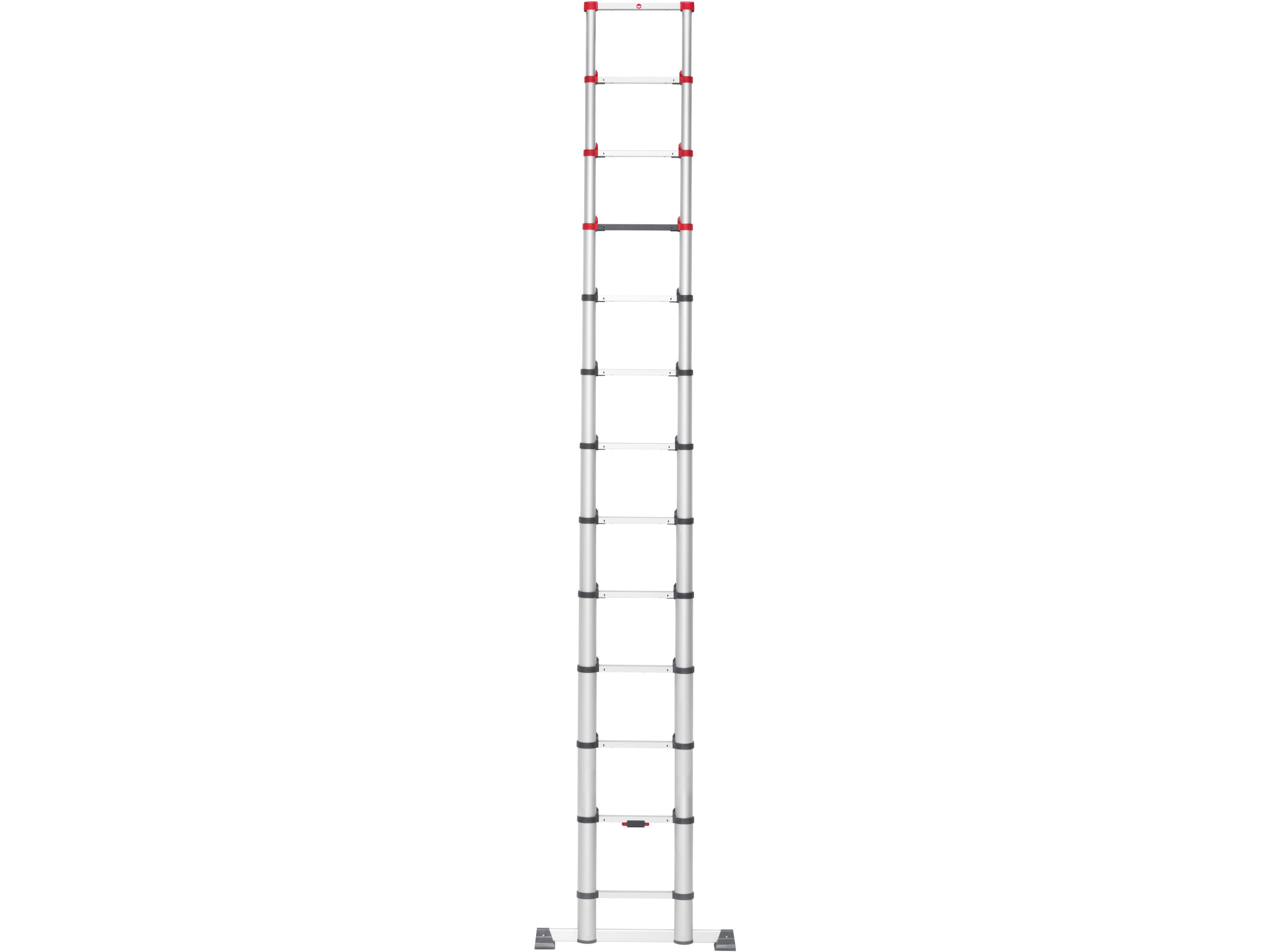 Hailo Sicherheits Teleskopleiter FlexLine 380 Aluminium 13 stufig bis 150 kg
