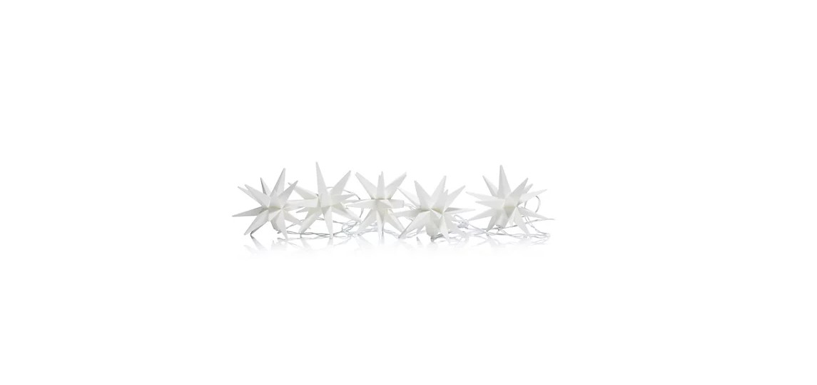 LUMIDA Xmas LED Sternlichterkette Lichterkette Tischedeko Fensterdeko Weihnachten 2m