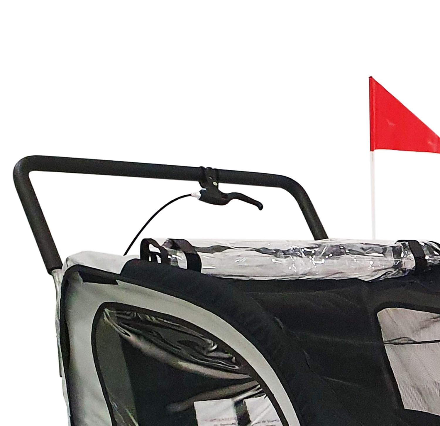 DMS Fahrradanhänger 2 in 1 Kinderanhänger Fahrrad Anhänger Jogger Radanhänger Kinderwagen Kinderfahrradanhänger für 2 Kinder 5-Punkt Sicherheitsgurt Radschutz Blau