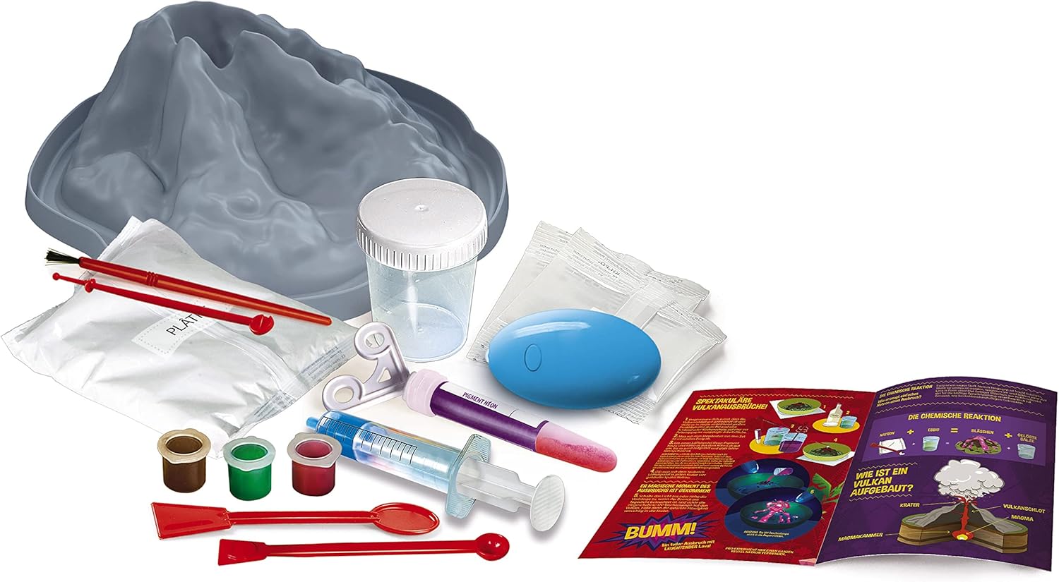 Clementoni Galileo 59261 Nachtleuchtender Vulkan Experimentierkasten