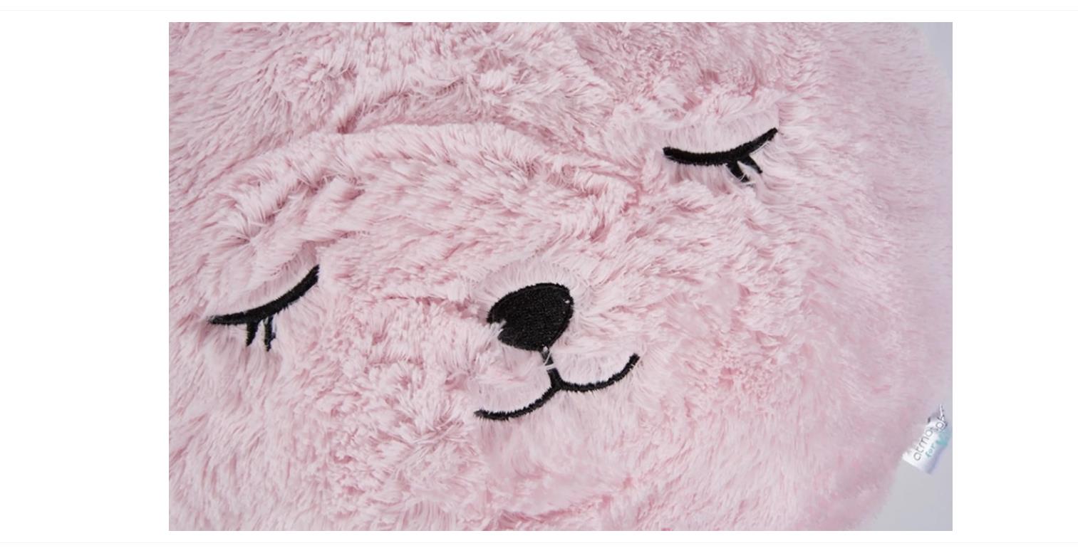 Kinderkissen "Kaninchen" - Kunstpelz - D28 cm