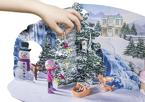 PLAYMOBIL Adventskalender Pferde 71345 Weihnachtliche Schlittenfahrt Horses of Waterfall Spielfiguren Adventszeit Weihnachten