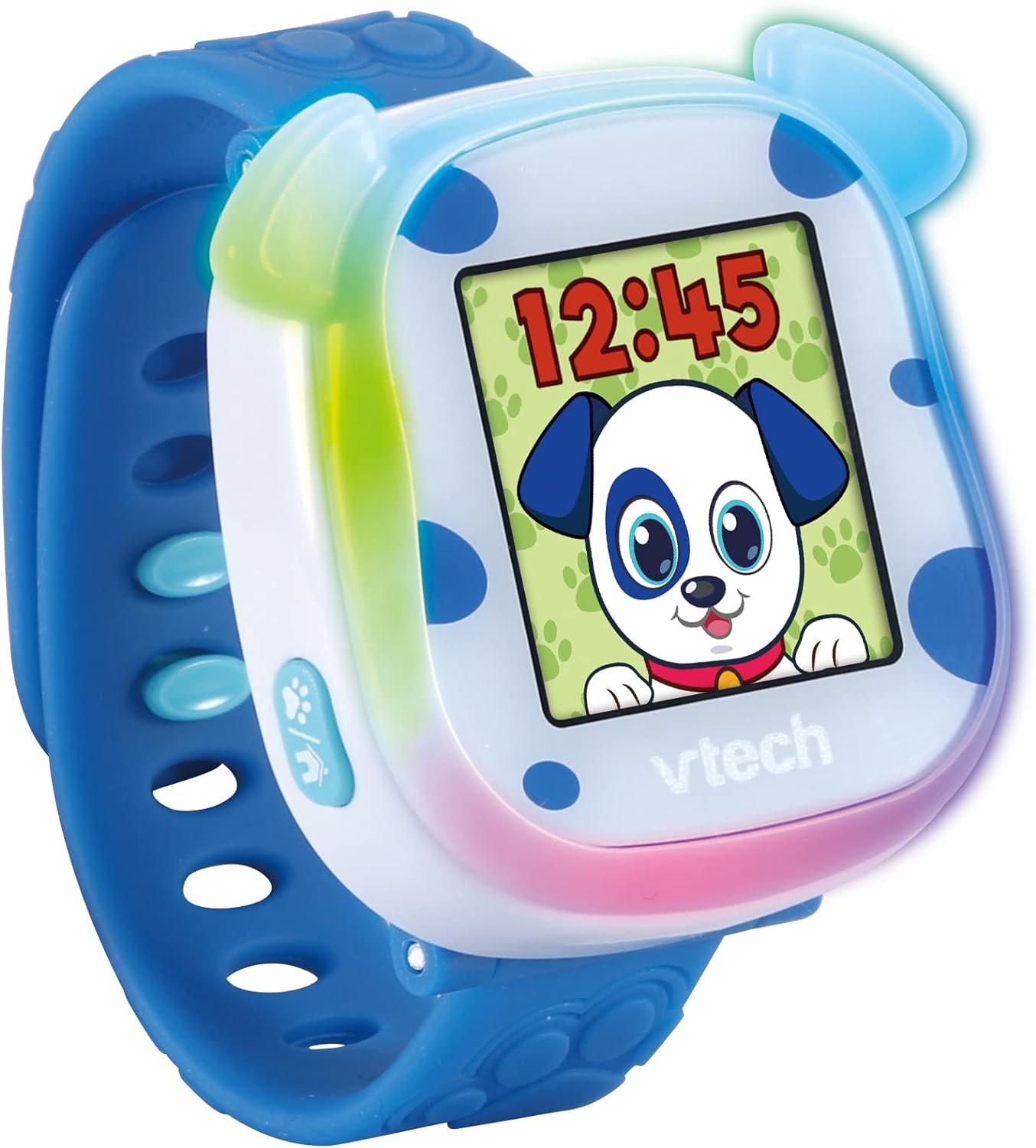 VTech 80552804 My First KidiWatch Interaktive Lernuhr mit Touchscreen eletronisches Haustier digital oder analoge Anzeige lustige Spiele Uhrzeitansage