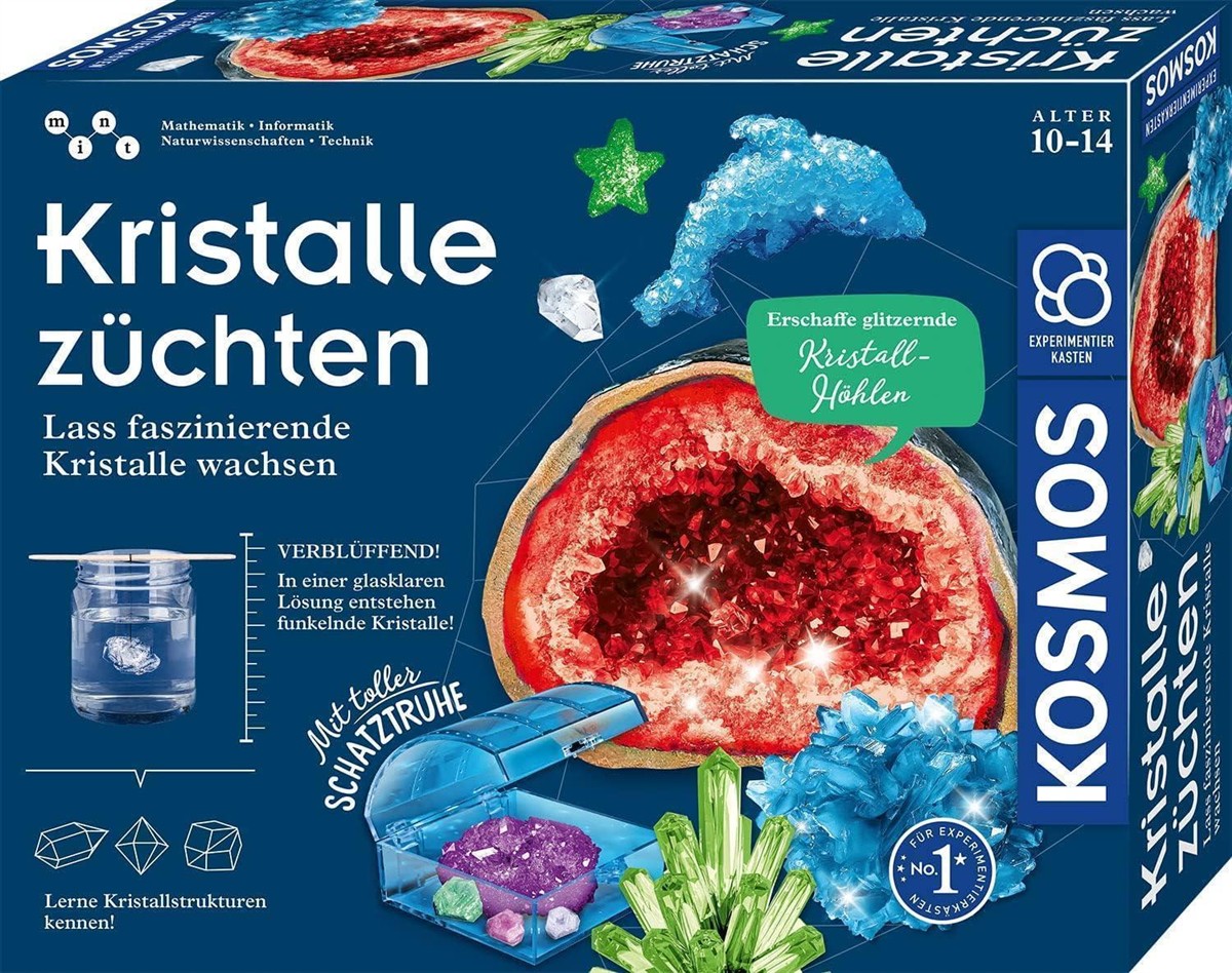 Kristallzuchten, Geode, Kristall, Experimentierkasten, Kosmos