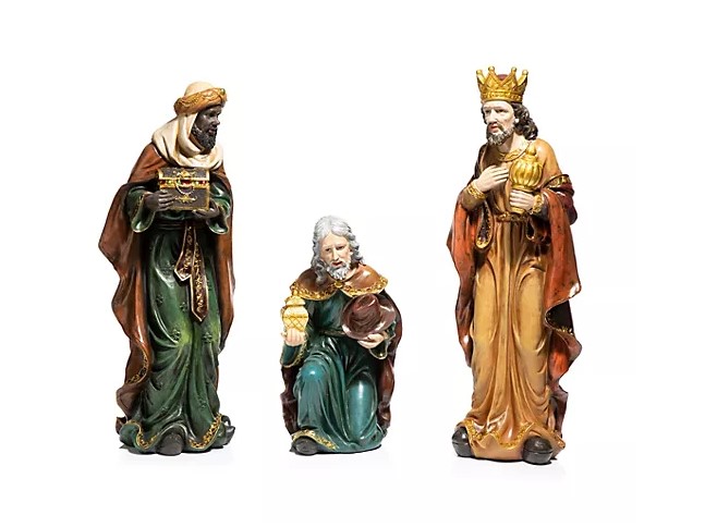 ABELLA Xmas Deko-Krippenfiguren Heilige 3 Könige outdoorgeeignet 3tlg.